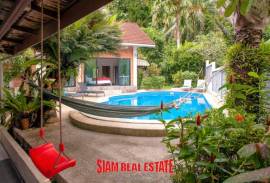 European 4-Bedroom Pool Villa with Garden and Mountain Views in Klong Muang, Krabi For Sale - Ready to Move In!