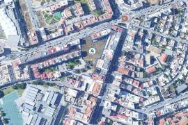 Urban land with 6430 m2 and approved PIP located next to Rotunda do Cubo in Olhão.