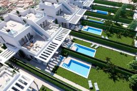 Nieuw gebouwde luxe villa's direct aan zee in Los Alcázares