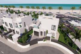 Nieuw gebouwde luxe villa's direct aan zee in Los Alcázares