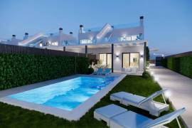 Nieuw gebouwde luxe villa's direct aan zee in Los Alcázares