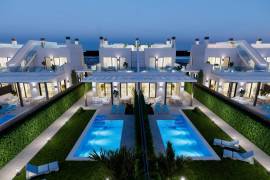 Nieuw gebouwde luxe villa's direct aan zee in Los Alcázares