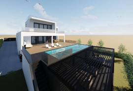 Tavira, Contemporary Designer Villa with Pool, Skybar, Garage, and Countryside Views.