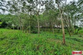 Over 10 Rai of Land for Sale with Rubber Plantation in Khao Thong, Krabi