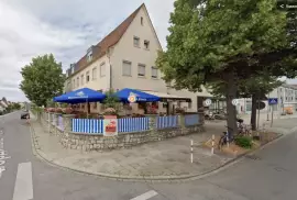 Germany. Bavaria. Bamberg. Apartment building. 