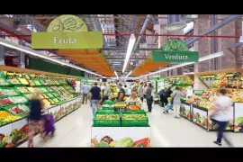 Spain. Barcelona. Rental business. Supermarket. Co