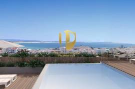 Penthouse T5 Lagos spectacular view of the sea private condominium with swimming pool and 3 parking spaces