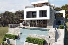 OPATIJA - luxus, modern villa 300 m2, kilátással a medencére és a tengerre + parkosított kert 650 m2