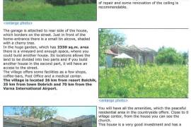 3 Renovation projects with over 6000m2 of land for sale in the Balchik Region of