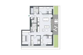 Upper class 5-room garden apartment in prime location