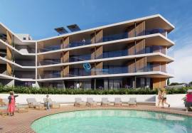 2 bedroom apartment with balcony, garage and located just a few meters from the beach