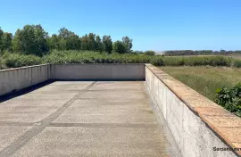 Unfinished farmhouse in Oristano countryside