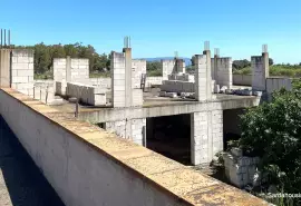 Unfinished farmhouse in Oristano countryside