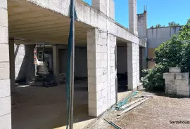 Unfinished farmhouse in Oristano countryside