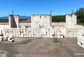 Unfinished farmhouse in Oristano countryside