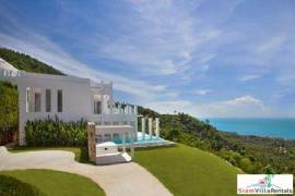 Corner Garden 2-Bedroom Penthouse with Sea Views in Bang Po, Koh Samui