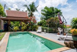 Sea view Three Bedroom + Office Pool Villa on the hill overlooking Chalong Bay