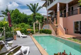 Sea view Three Bedroom + Office Pool Villa on the hill overlooking Chalong Bay