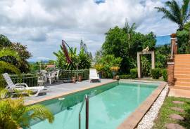 Sea view Three Bedroom + Office Pool Villa on the hill overlooking Chalong Bay