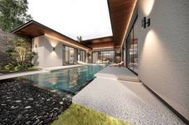 Expansive private swimming pools luxurious villas feature 4 Bed master bathrooms with bathtubs