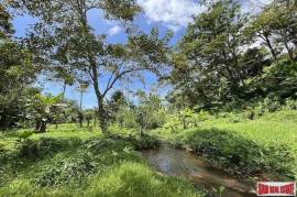 Peaceful 2 Rai, 3 Nga Land Plot with Small Waterfall for Sale in Thalang