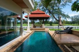 Spacious Three to Five Bedroom Pool Villa on Large Land Plot with Golf course View in Laguna