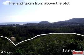 Sea View Land 13.9 Rai For Sale in Layan