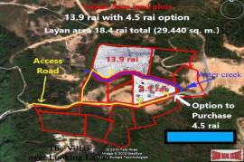 Sea View Land 13.9 Rai For Sale in Layan