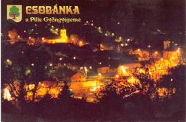 Csobanka at night