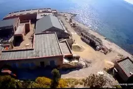 Seaside block of housing units in Carloforte, Sard