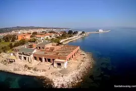 Seaside block of housing units in Carloforte, Sard