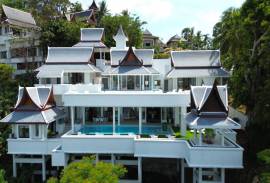 Magnificent 5-Bedroom Villa with Spectacular Sea Views for Sale in Choeng Thale, Phuket