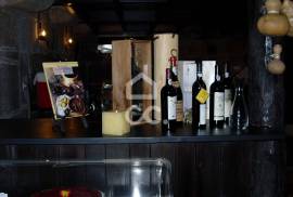 Typical Restaurant, in stone, with surrounding vineyard plantation in a village near Chaves