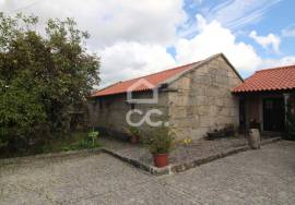 Typical Restaurant, in stone, with surrounding vineyard plantation in a village near Chaves