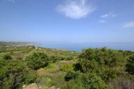 Seaside plot with build. license near Mochlos, fantastic sea views