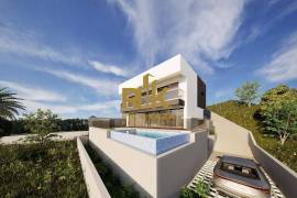 3 bedroom villa with infinity pool and bay view