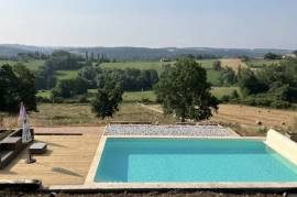 Large Restored Country House with Gite, Pool, and Stunning Hilltop Views - Ideal for a Seminar Center, Yoga Retreat, or Family Home