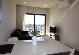 New 0+1 bedroom apartment with swimming pool, sea view and view of Albufeira Marina