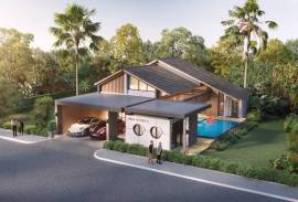 The new Three-bedrooms luxury modern-style pool villa is for sale in Aonang, Krabi